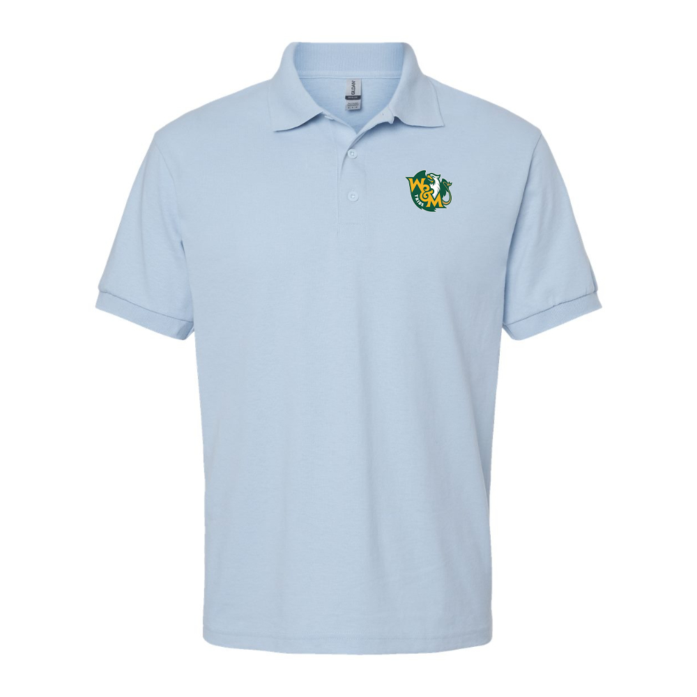 Men's William and Mary Tribe Gildan Dry Blend Jersey Polo